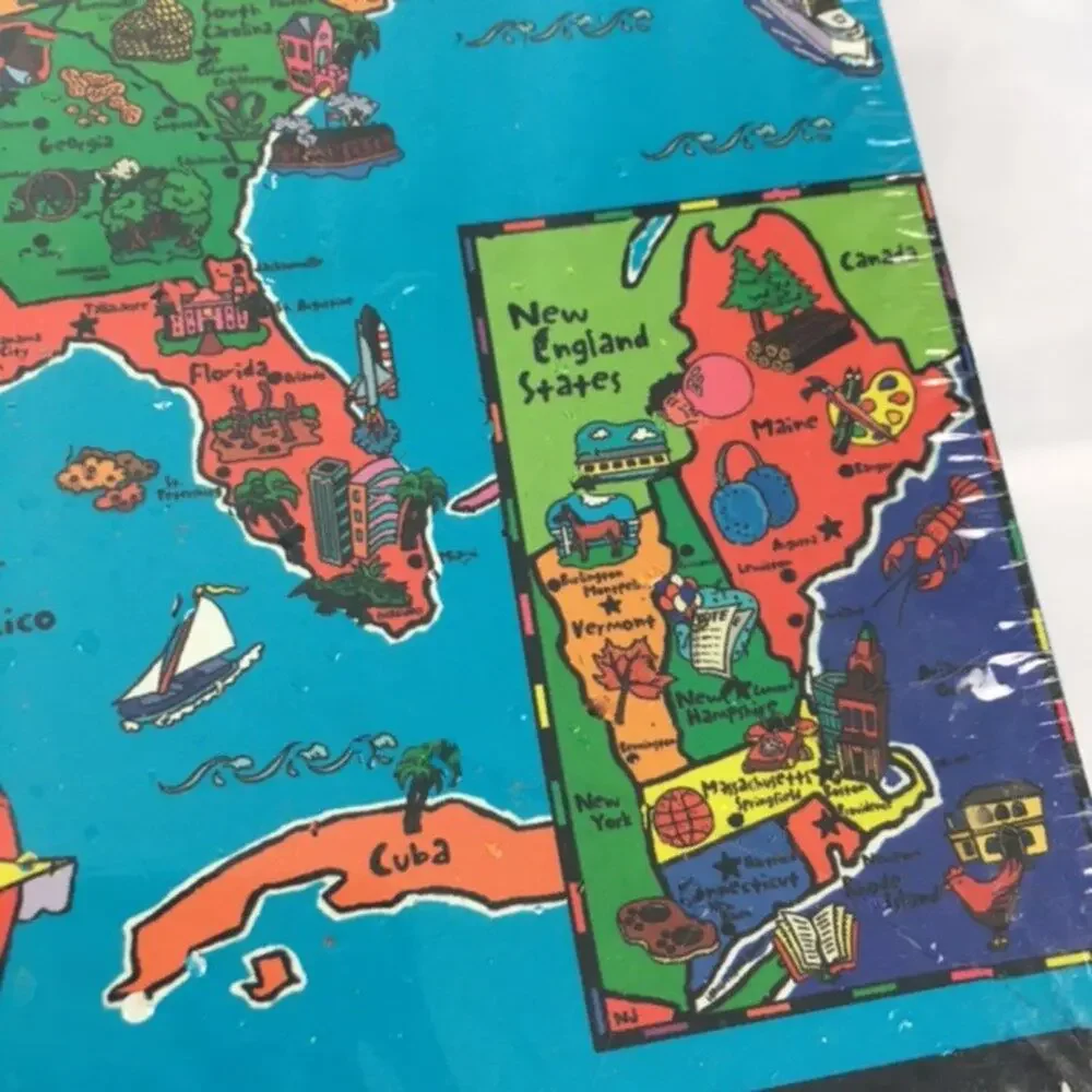 Great American Puzzle Factory USA Map Puzzle for Kids
